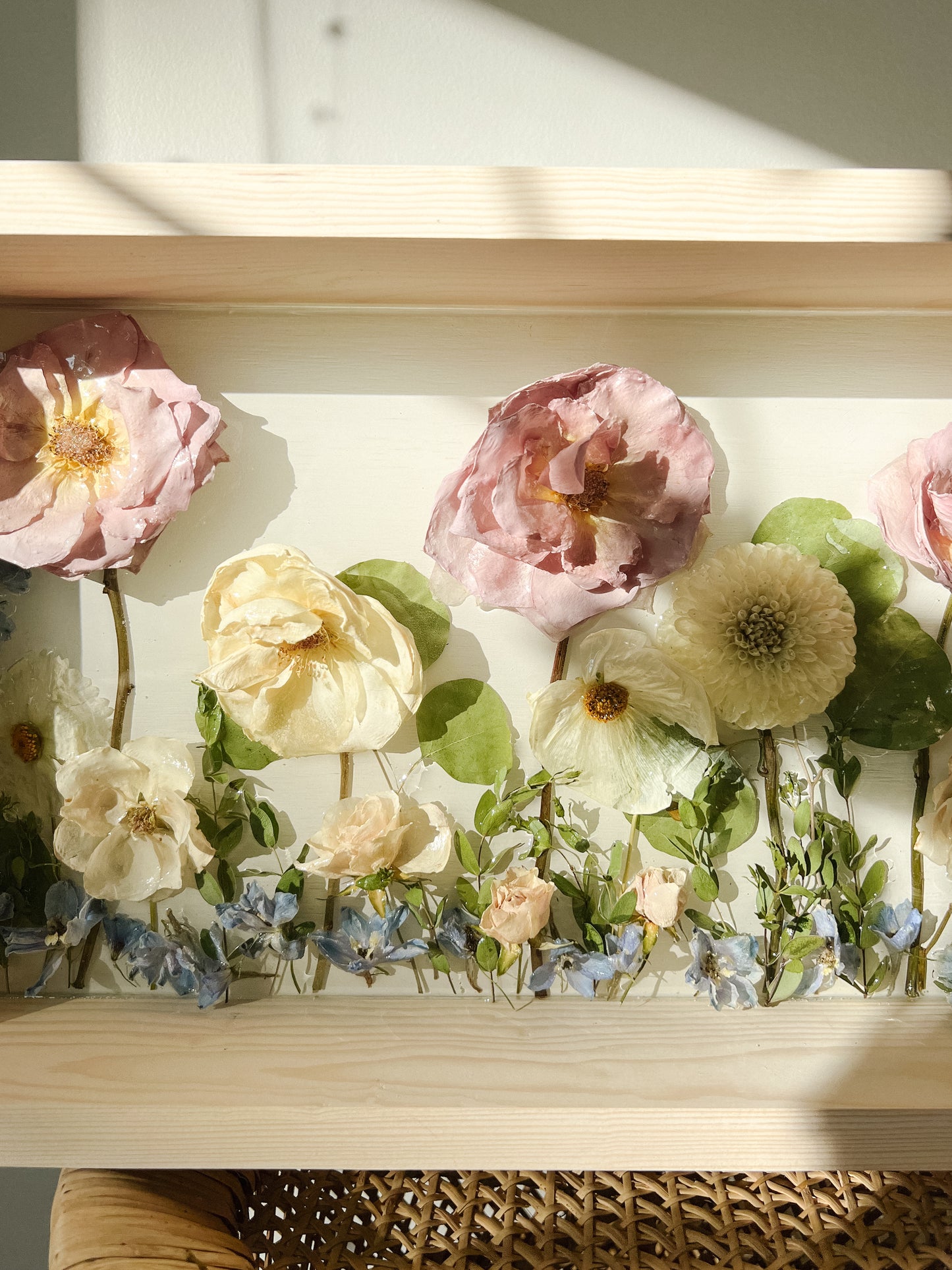 Custom Floral Wooden 3D Frame