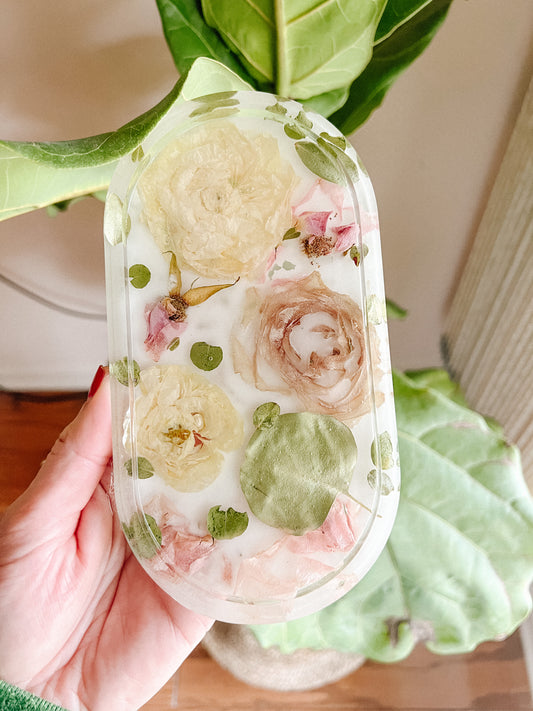 Custom Floral Catch All Tray